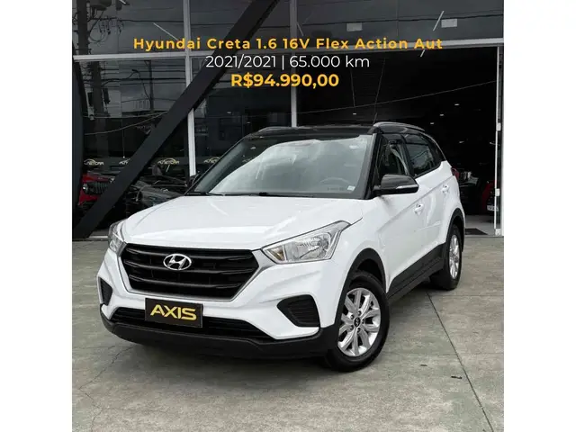 Carro Hyundai Creta 2021 Action 1.6 (Aut) (Flex)