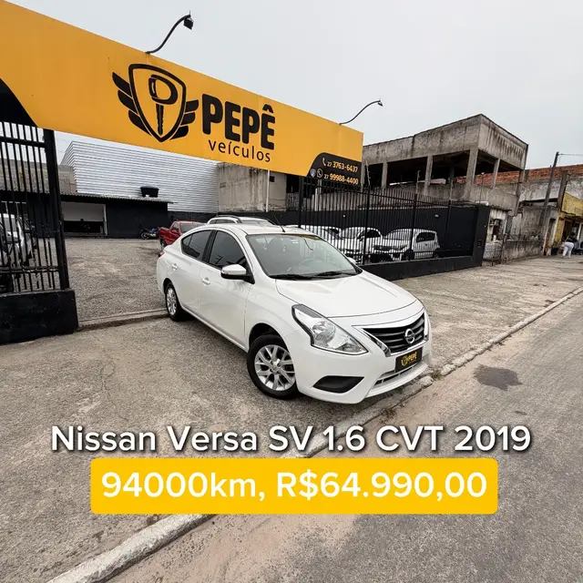 Carro Nissan Versa 2019 1.6 16V SV FlexStart CVT (Flex)
