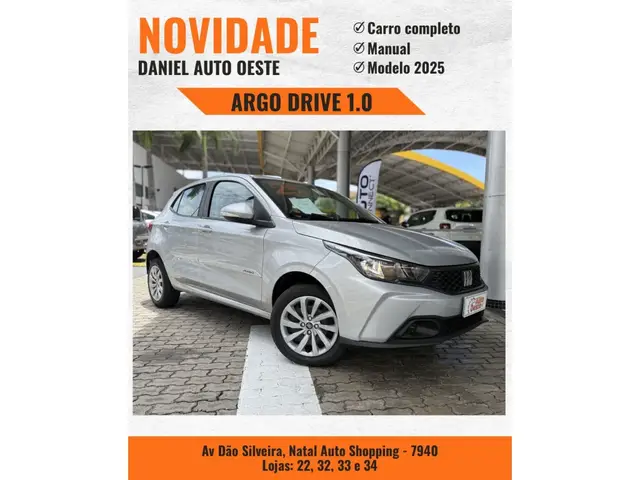 Carro Fiat Argo 2025 Drive 1.0