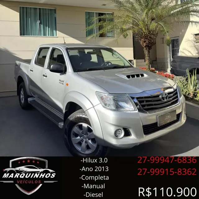 Carro Toyota Hilux Cabine Dupla 2013 Hilux 3.0 TDI 4x4 CD STD