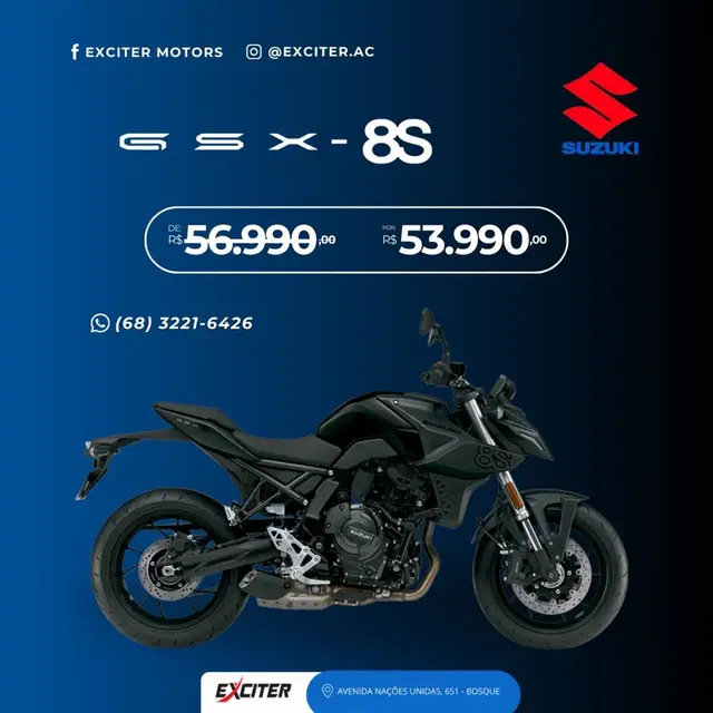 Moto Suzuki GSX-8S 2025 776 cc