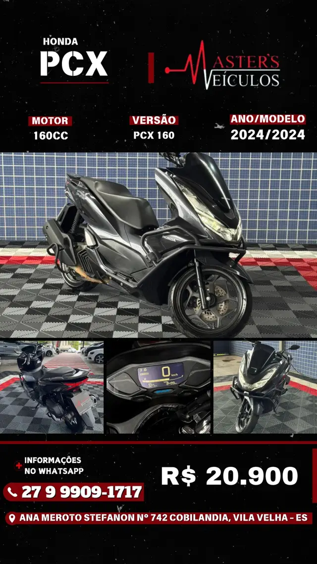 Moto Honda PCX 160 2024 CBS
