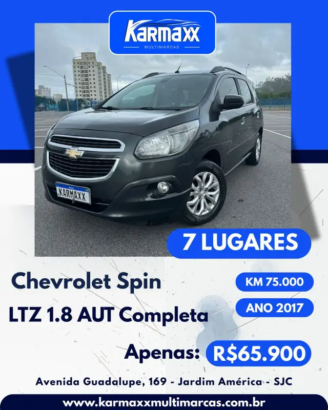 Carro Chevrolet Spin 2018 LTZ 7S 1.8 (Flex)