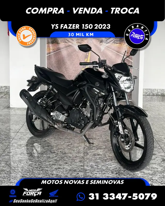 Moto Yamaha YS 150 Fazer 2023 SED/ FLEX