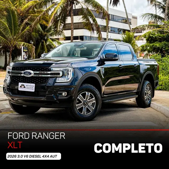 Carro Ford Ranger Cabine Dupla 2026 XLT 3.0 V6 4WD AT