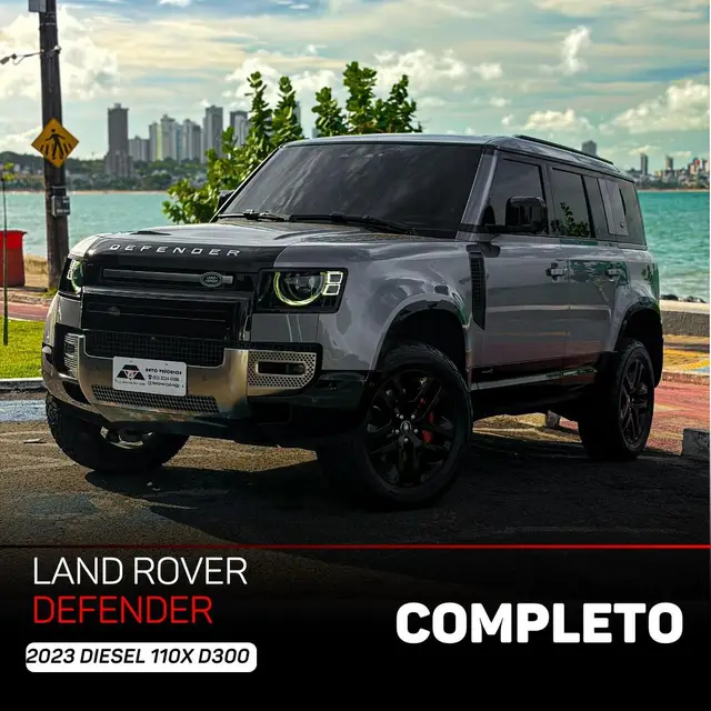 Carro Land Rover Defender 2023 110 D300 HSE Die. Aut.(Híb.)