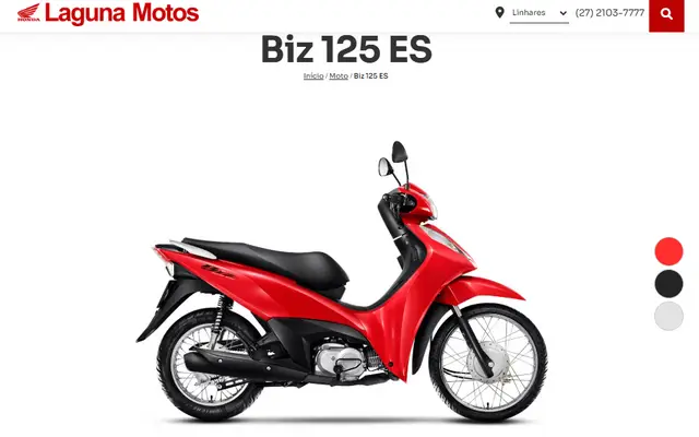 Moto Honda Biz 125i 2025 ES