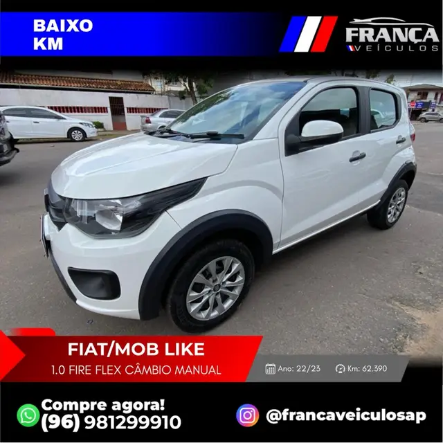 Carro Fiat Mobi 2023 Like 1.0 (Flex)