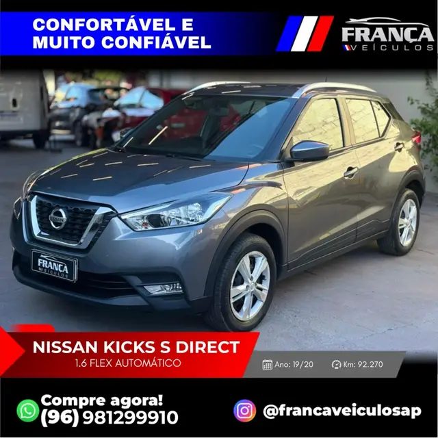 Carro Nissan Kicks 2020 1.6 S Direct CVT (Flex) (PCD)