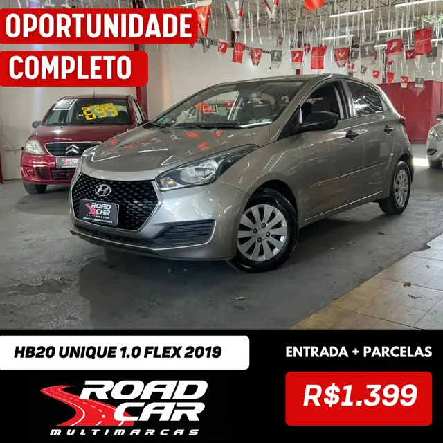 Carro Hyundai HB20 2019 1.0 Unique (Flex)