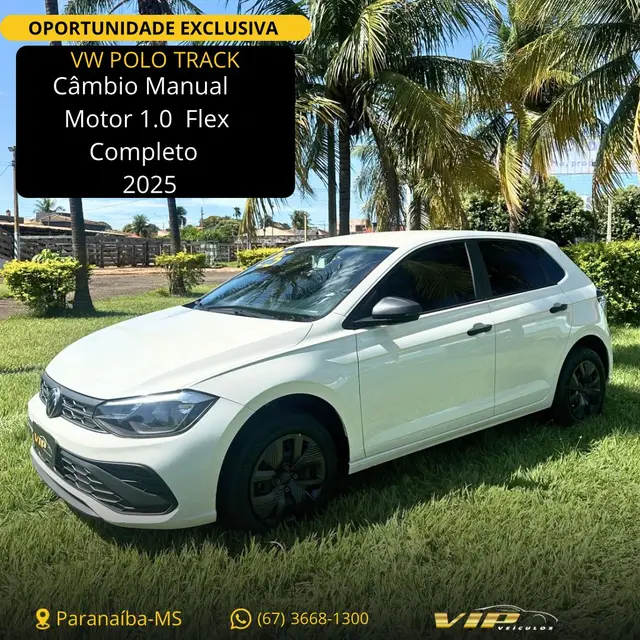 Carro Volkswagen Polo 2025 Track 1.0 Flex 12V 5p