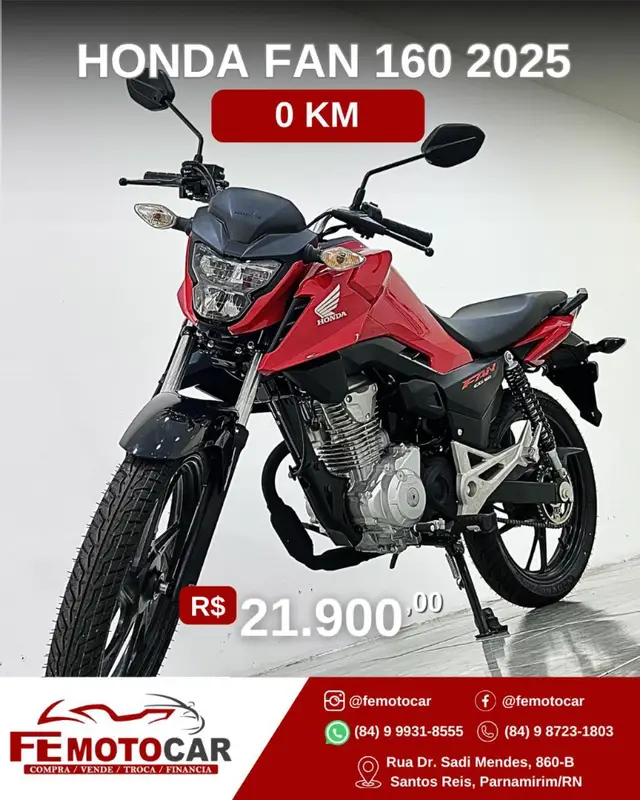 Moto Honda CG 160 2025 Fan