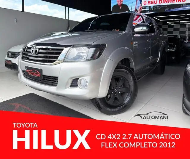 Carro Toyota Hilux Cabine Dupla 2012 Hilux 2.7 SR CD 4x2 (Flex) (Aut)