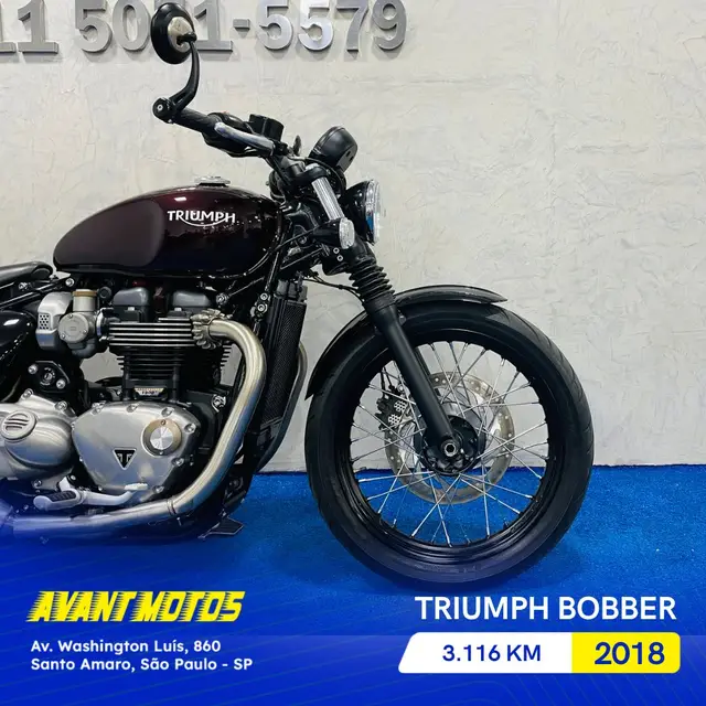 Moto Triumph Bonneville Bobber 2018 1200cc