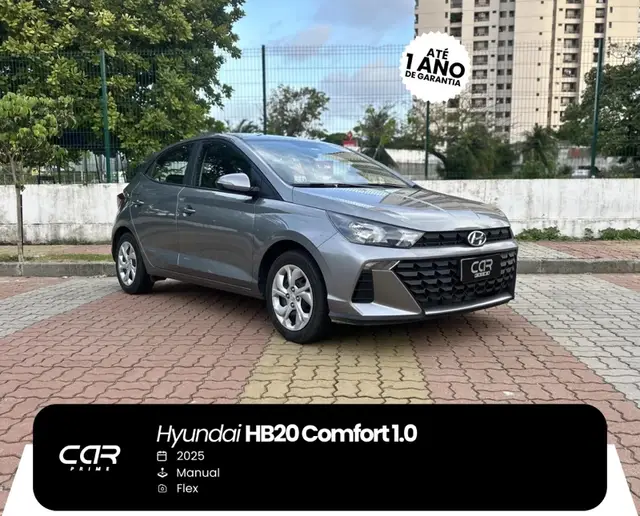Carro Hyundai HB20 2025 Comfort Plus 1.0 (Mec.)