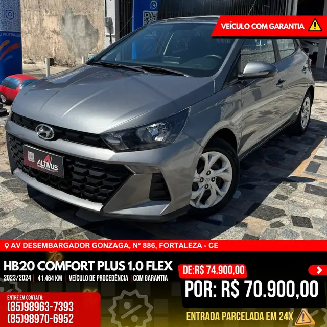 Carro Hyundai HB20 2024 Comfort 1.0 (Flex)