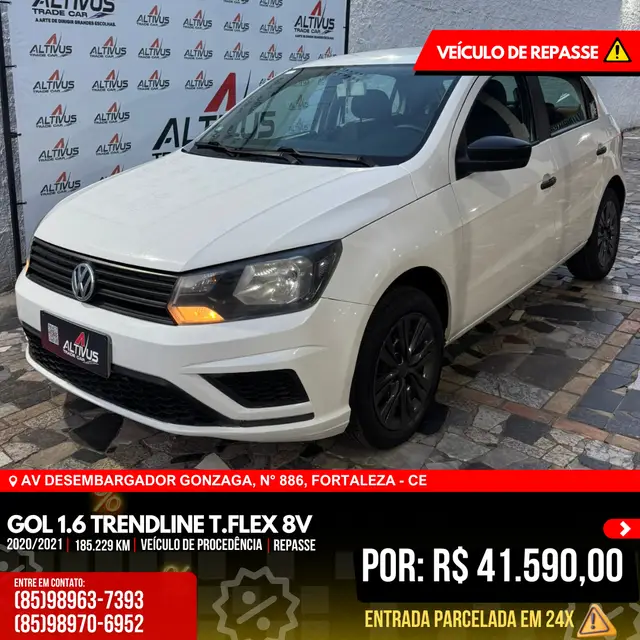 Carro Volkswagen Gol 2021 1.6 (Flex)