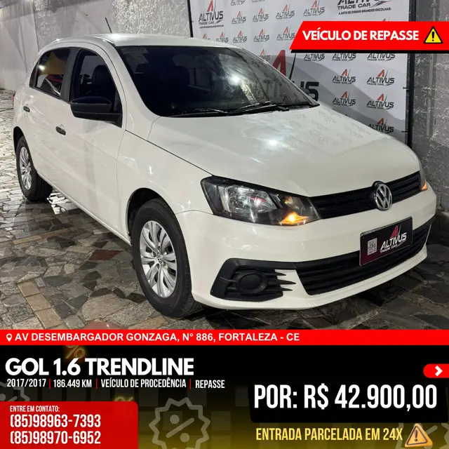 Carro Volkswagen Gol 2017 1.6 MSI Trendline (Flex)