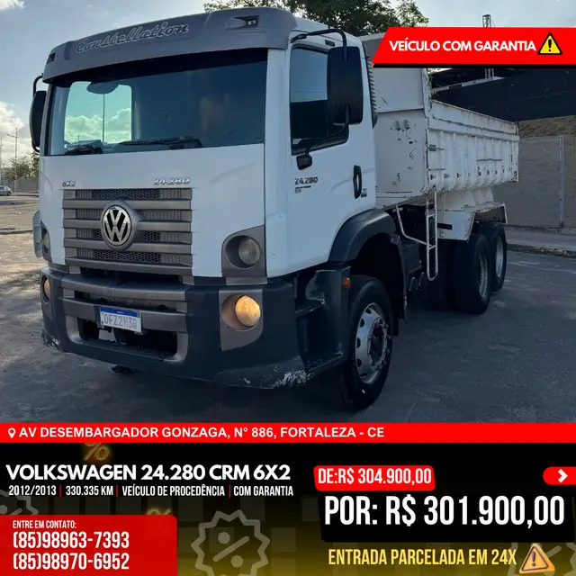 Caminhão Volkswagen 24.280 2013 Constellation  E DC