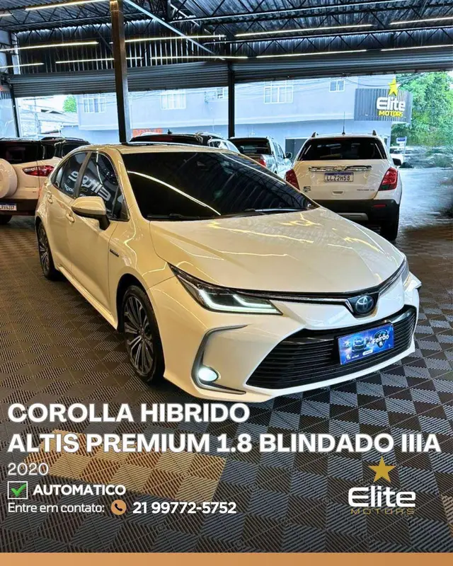 Carro Toyota Corolla 2020 1.8  HYBRID FLEX ALTIS PREMIUM CVT