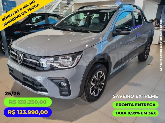 Carro Volkswagen Saveiro 2026 Extreme CD 1.6
