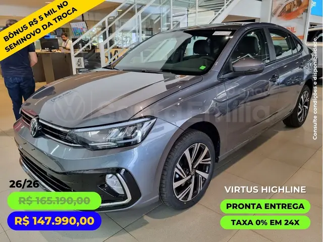 Carro Volkswagen Virtus 2026 Highline 200 TSI
