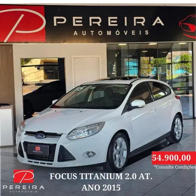 Carro Ford Focus Hatch 2015 Titanium Plus 2.0 16V PowerShift