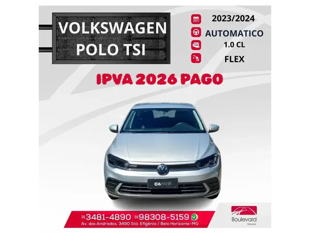Carro Volkswagen Polo 2024 Comfortline (Aut) (Flex)