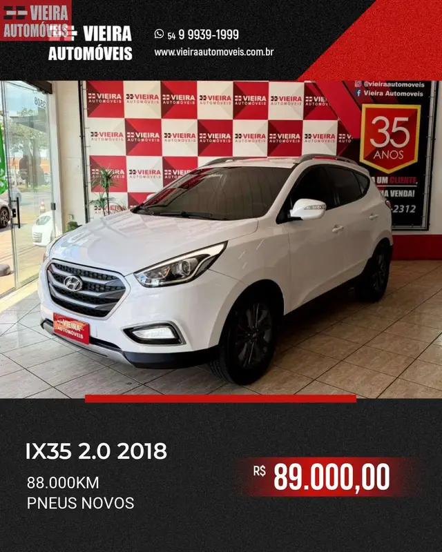 Carro Hyundai ix35 2018 2.0 GL 2WD (Aut) (Flex)