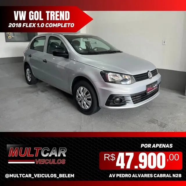 Carro Volkswagen Gol 2018 1.0 MPI Trendline 12V 5p (Flex)