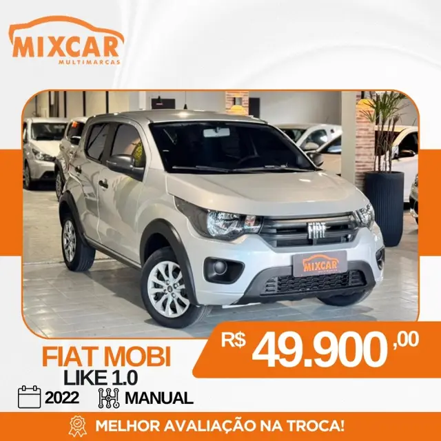 Carro Fiat Mobi 2022 Like 1.0 (Flex)