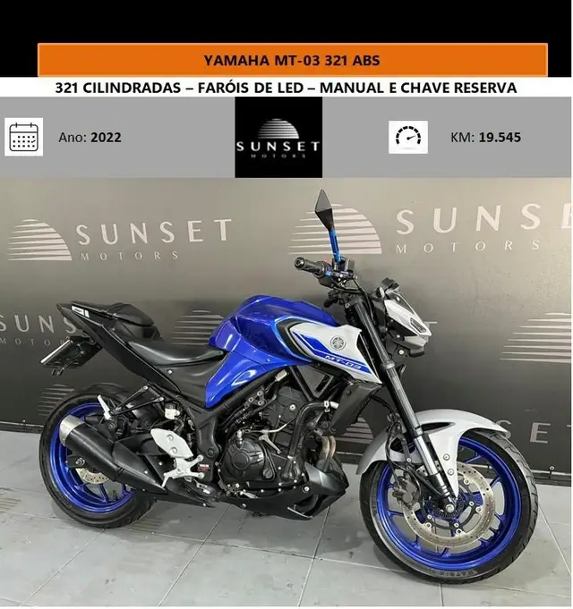 Moto Yamaha MT-03 2022 ABS