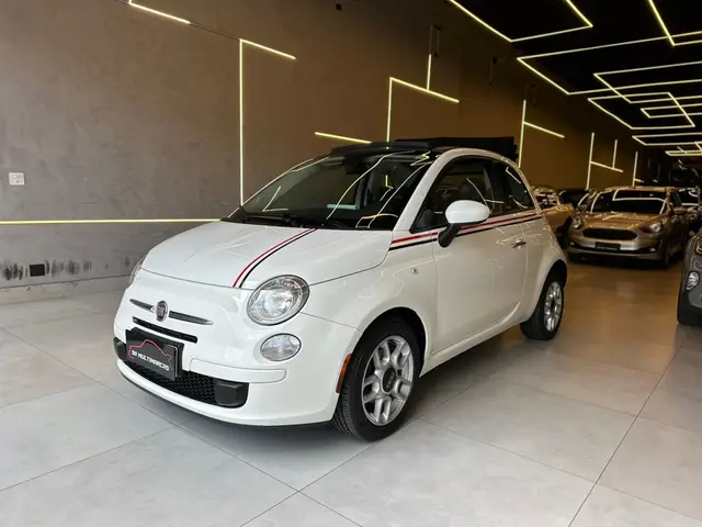 Carro Fiat 500 2015 Cabrio Dualogic 1.4 Evo (Flex)