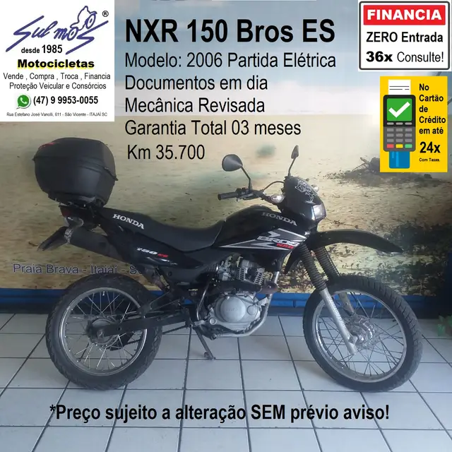 Moto Honda NXR 150 2006 Bros ES