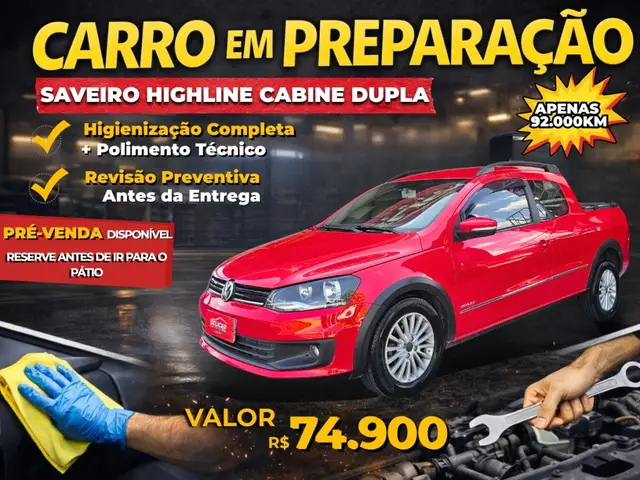 Carro Volkswagen Saveiro 2015 Highline 1.6 MSI CD (Flex)