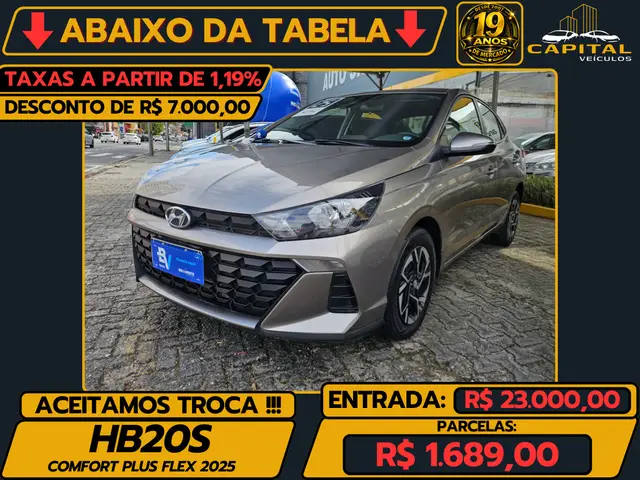 Carro Hyundai HB20S 2025 Comfort Plus 1.0