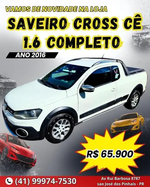 Carro Volkswagen Saveiro 2016 Cross 1.6 16v MSI CE (Flex)