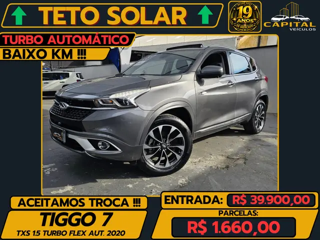 Carro CAOA Chery Tiggo 7 2020 1.5 TXS Turbo Flex (Aut)