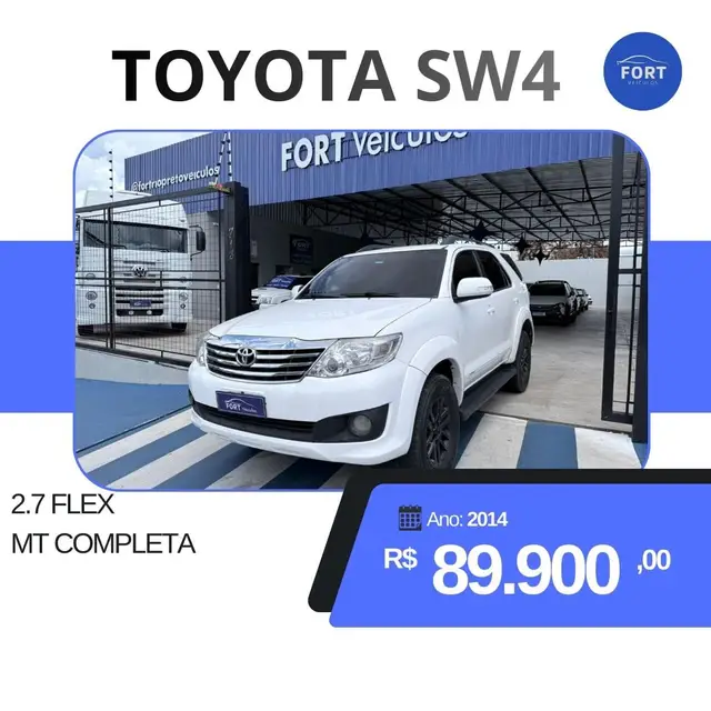 Carro Toyota Hilux SW4 2014 2.7 4x2 SR (Flex)