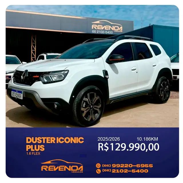 Carro Renault Duster Plus 2026 Iconic 1.6