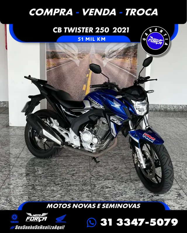 Moto Honda CB 250F Twister 2021 (CBS)