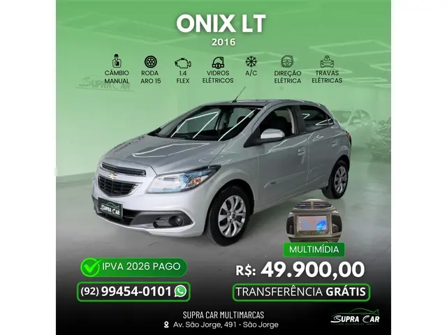 Carro Chevrolet Onix 2016 1.4 LT SPE/4