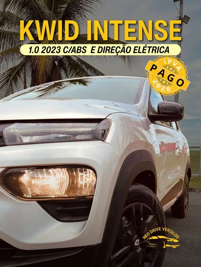 Carro Renault Kwid 2023 Intense 1.0 12v SCe (Flex)