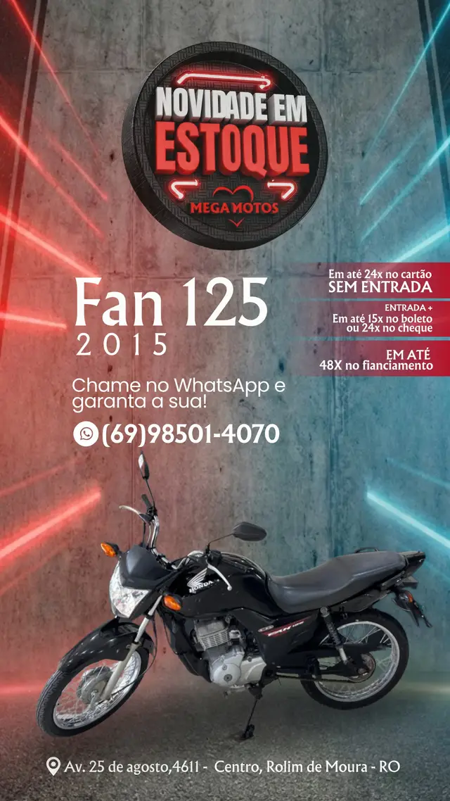 Moto Honda CG 125 2015 Fan KS