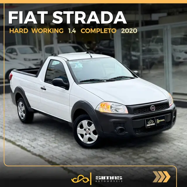 Carro Fiat Strada 2020 Hard Working 1.4 (Flex) (Cabine Simples)