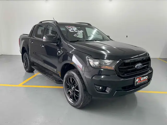 Carro Ford Ranger Cabine Dupla 2022 Black 2.2 Turbodiesel 4x2 (Aut)