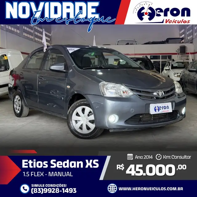 Carro Toyota Etios Sedan 2014 XS 1.5 (Flex)