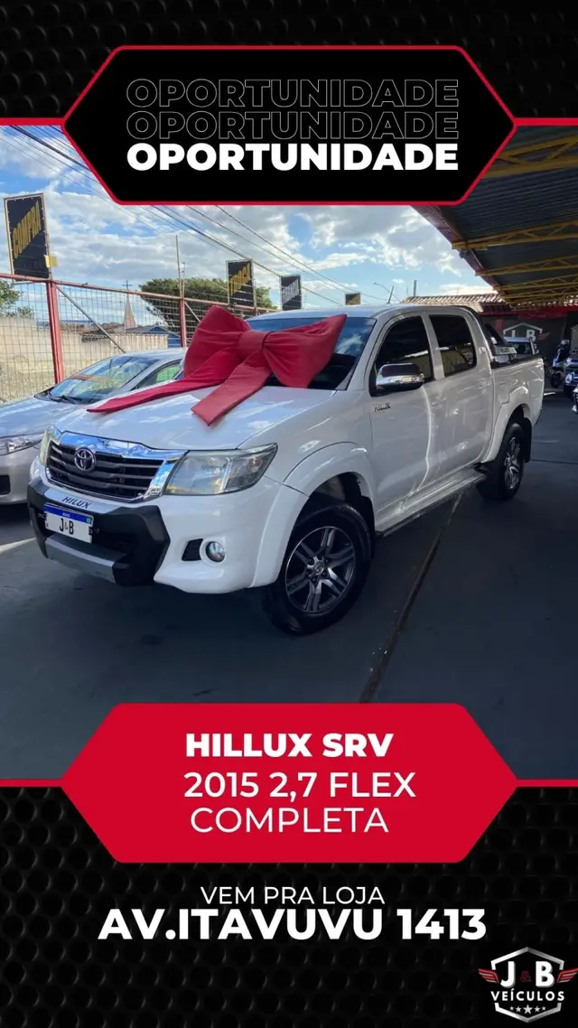 Carro Toyota Hilux Cabine Dupla 2015 Hilux 2.7 SRV CD 4x4 (Flex) (Aut)
