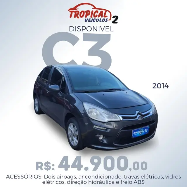 Carro Citroën C3 2015 Tendance 1.6 VTI 120 (Flex) (Aut)