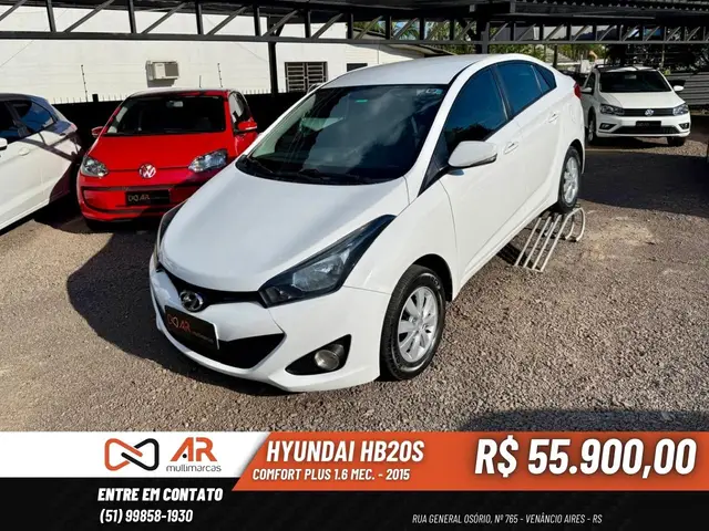 Carro Hyundai HB20S 2015 1.6 Comfort Plus (Flex)